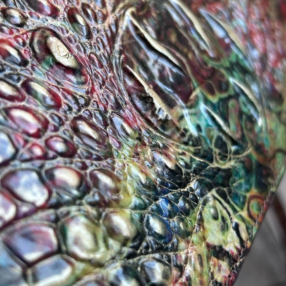 Colorful Croc-Embossed Shoulder Bag - Picture 6 of 7